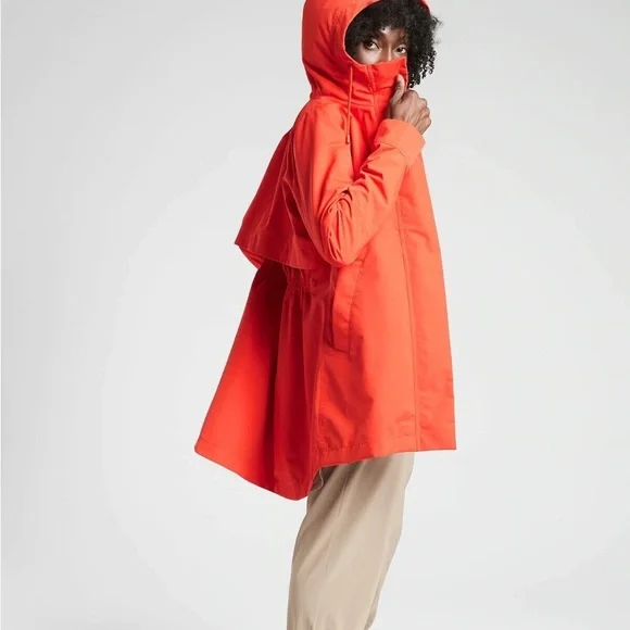 Athleta Jackets Coats Athleta Forecast Rain Jacket With Hood Excellent Condition Poshmark